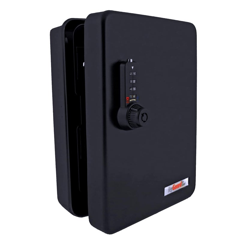 KeyGuard Dual Access Combination Key Cabinet With Black 4-Dial Combi-Cam Ultra - 48 Hook, Conveniently Store Your Keys with 10,000 Possible Combinations, SL-8548-UB - Image 1